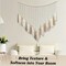 Macramé Wall Hanging – Cream & Beige Boho Tassel Wall Décor, Large Handmade Bohemian Art for Bedroom, Living Room, Dorm, Girls’ Room, or Nursery, 41" W x 32" H